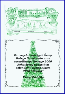 Echo "Beskidu" : kwartalnik Oddziału PTTK "Beskid" w Nowym Sączu. 1999, nr 4(36)