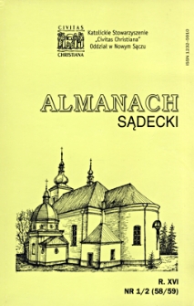 Almanach Sądecki. 2007, R.16, nr 1-2(58-59)