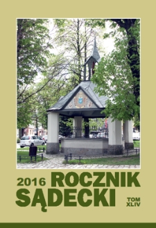 Rocznik Sądecki. 2016 r., T. 44