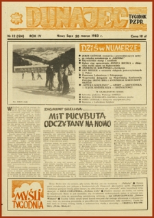 Dunajec : tygodnik PZPR. 1983, R. 4, nr 12(124)