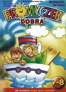 Promyczek Dobra : miesięcznik dla dzieci. 2004, nr 07-08(143)