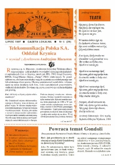 Krynickie Zdroje : gazeta lokalna. 1997, nr 05(29)