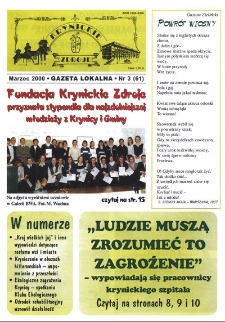 Krynickie Zdroje : gazeta lokalna. 2000, nr 03(61)