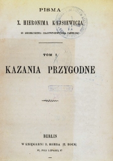 Kazania przygodne.