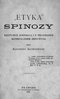 "Etyka" Spinozy