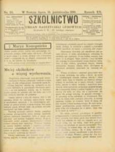 Szkolnictwo : organ nauczycieli ludowych. 1910, R.20, nr 29