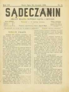 Sądeczanin : organ miasta Nowego Sącza i Obwodu. 1902, R.3, nr 02