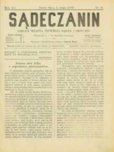 Sądeczanin : organ miasta Nowego Sącza i Obwodu. 1902, R.3, nr 09