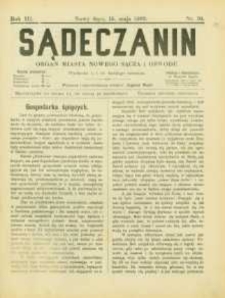 Sądeczanin : organ miasta Nowego Sącza i Obwodu. 1902, R.3, nr 10