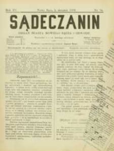 Sądeczanin : organ miasta Nowego Sącza i Obwodu. 1902, R.3, nr 15