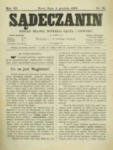 Sądeczanin : organ miasta Nowego Sącza i Obwodu. 1902, R.3, nr 23