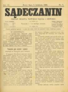 Sądeczanin : organ miasta Nowego Sącza i Obwodu. 1903, R.4, nr 07