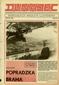 Dunajec : nowosądecki magazyn ilustrowany. 1980, sierpień