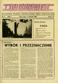 Dunajec : tygodnik Polskiej Zjednoczonej Partii Robotniczej. 1980, R.1, nr 03