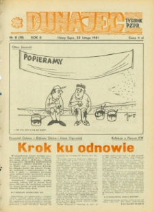 Dunajec : tygodnik PZPR. 1981, R.2, nr 08(19)