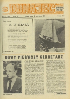 Dunajec : tygodnik PZPR. 1981, R.2, nr 24(35)
