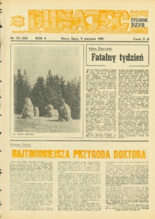 Dunajec : tygodnik PZPR. 1981, R.2, nr 32(43)