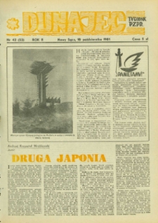 Dunajec : tygodnik PZPR. 1981, R.2, nr 42(53)