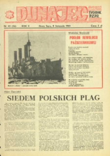 Dunajec : tygodnik PZPR. 1981, R.2, nr 45(56)