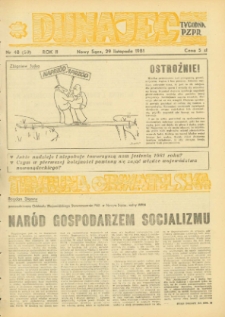 Dunajec : tygodnik PZPR. 1981, R.2, nr 48(59)