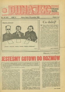 Dunajec : tygodnik PZPR. 1981, R.2, nr 50(61)