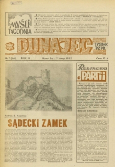 Dunajec : tygodnik PZPR. 1982, R.3, nr 03(66)