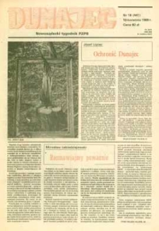 Dunajec : nowosądecki tygodnik PZPR. 1989, nr 16(441)