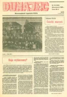Dunajec : nowosądecki tygodnik PZPR. 1989, nr 18(443)