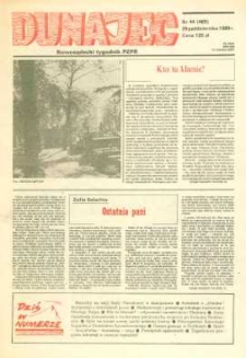 Dunajec : nowosądecki tygodnik PZPR. 1989, nr 44(469)