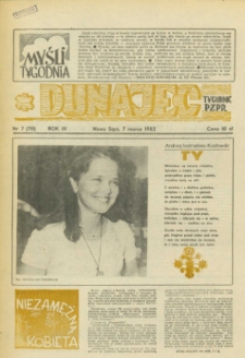 Dunajec : tygodnik PZPR. 1982, R.3, nr 07(70)