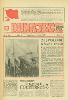 Dunajec : tygodnik PZPR. 1982, R.3, nr 15(78)