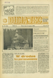 Dunajec : tygodnik PZPR. 1982, R.3, nr 29(92)