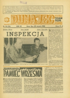 Dunajec : tygodnik PZPR. 1982, R.3, nr 32(95)