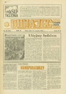 Dunajec : tygodnik PZPR. 1982, R.3, nr 35(98)