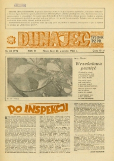 Dunajec : tygodnik PZPR. 1982, R.3, nr 36(99)