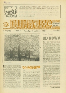 Dunajec : tygodnik PZPR. 1982, R.3, nr 40(103)
