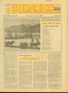 Dunajec : tygodnik PZPR. 1987, R.8, nr 09(330)