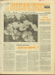 Dunajec : tygodnik PZPR. 1987, R.8, nr 21(342)