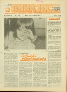 Dunajec : tygodnik PZPR. 1987, R.8, nr 22(343)