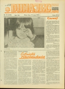 Dunajec : tygodnik PZPR. 1987, R.8, nr 22(343)