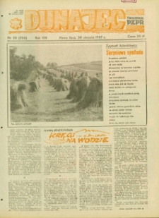 Dunajec : tygodnik PZPR. 1987, R.8, nr 35(356)