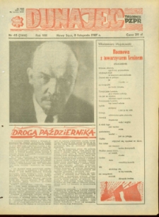 Dunajec : tygodnik PZPR. 1987, R.8, nr 45(366)
