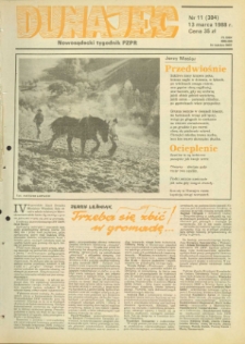 Dunajec : nowosądecki tygodnik PZPR. 1988, nr 11(384)