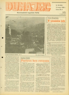Dunajec : nowosądecki tygodnik PZPR. 1988, nr 20(393)