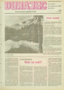 Dunajec : nowosądecki tygodnik PZPR. 1988, nr 44(417)