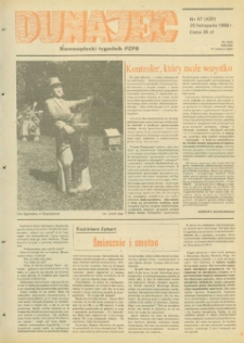 Dunajec : nowosądecki tygodnik PZPR. 1988, nr 47(420)